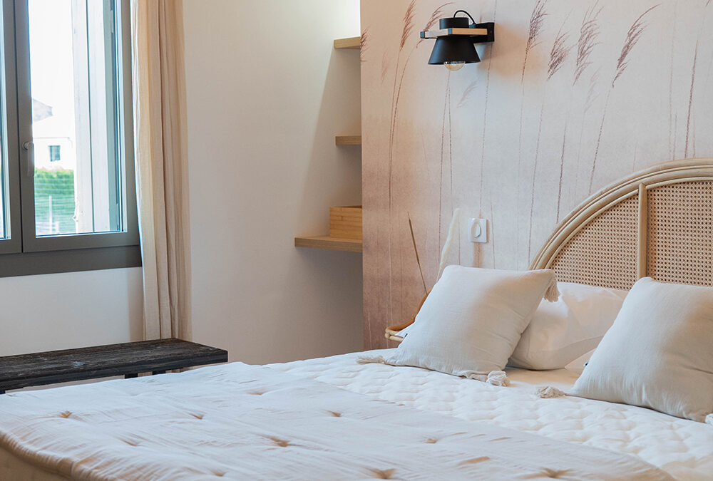 Chambre de la bastide des oliviers à boulbon pour le festival d'avignon